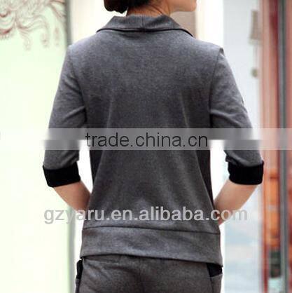 Women Fashion Cotton Blazer / Grey Blazer for Women