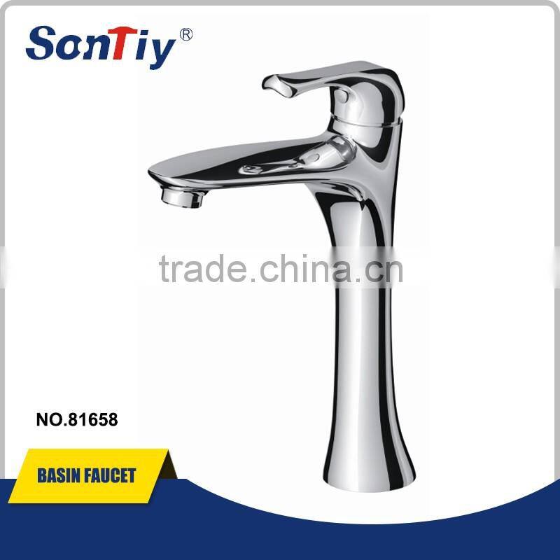 Single Hole Sink Brass Bathroom Cold & Hot Faucet