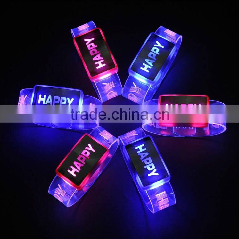 New fashion happy festivals led wristband
