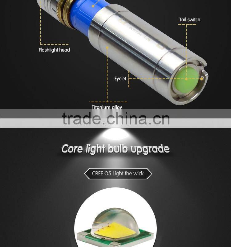 Home charging light models Silver XPG Q5 16340 battery mini led cooler light