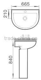 Ceramics wash hand basin products imported from china wholesale