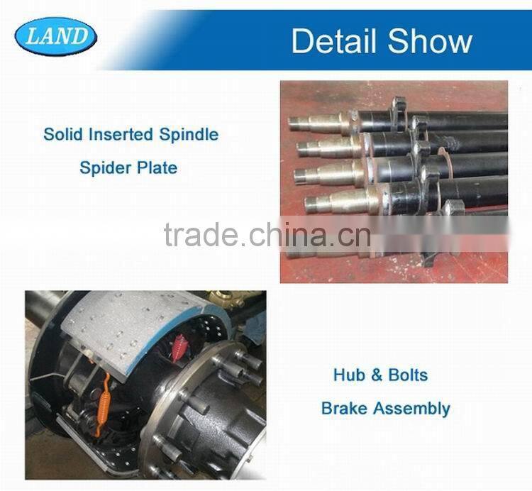 Trailer axle spare parts brake shoe, brake drum, lining