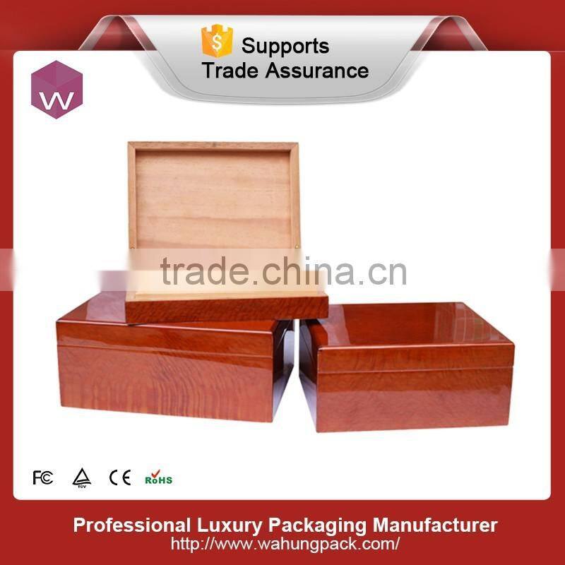 Customized cigar boxes locking wooden box for cigar wholesale