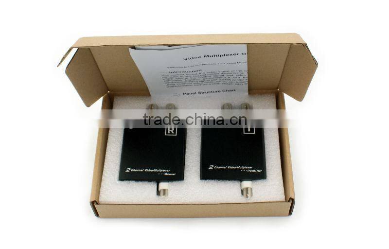 Digital Optical Fiber 2 Channel Video Converter Analog Digital Video Multiplexer