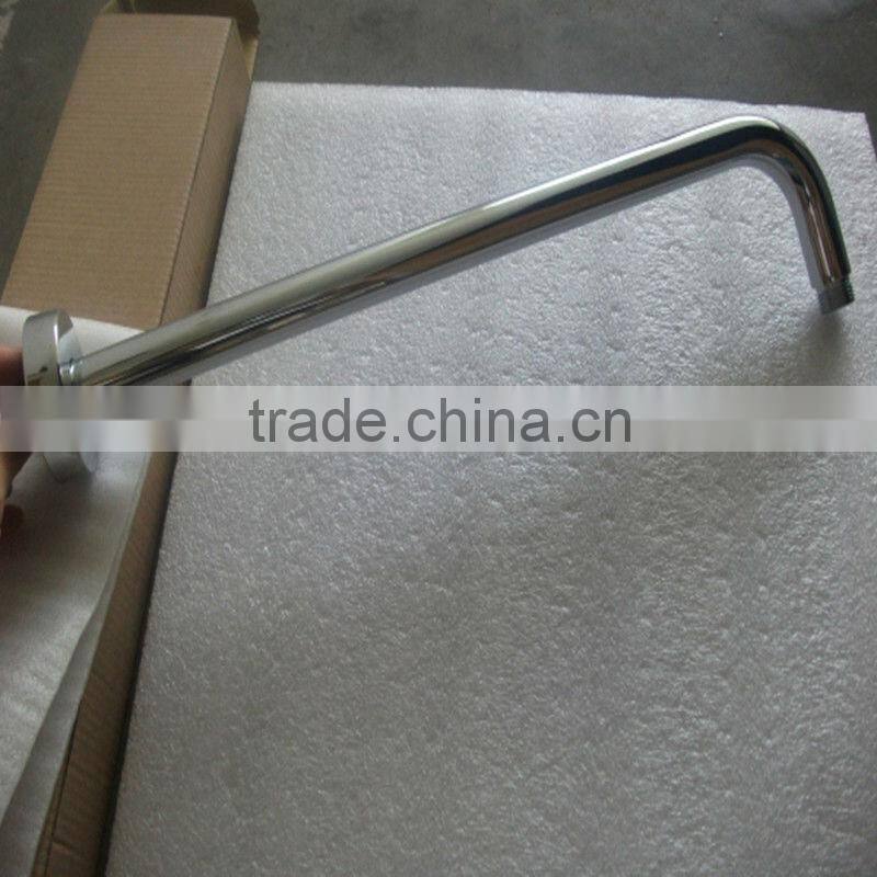 400mm round brass chrome ceiling shower arm