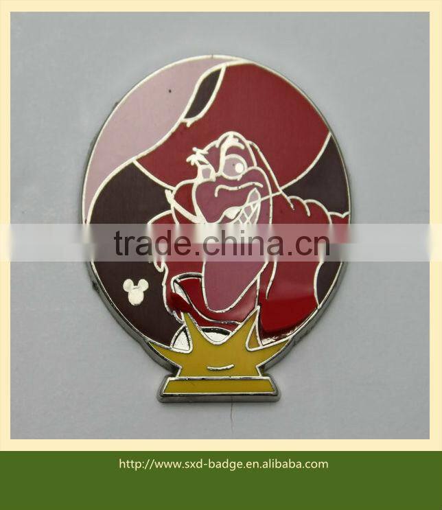 Cute cartoon bear shaped badge for Children/colorful 5C enamel bear lapel badge for promotion