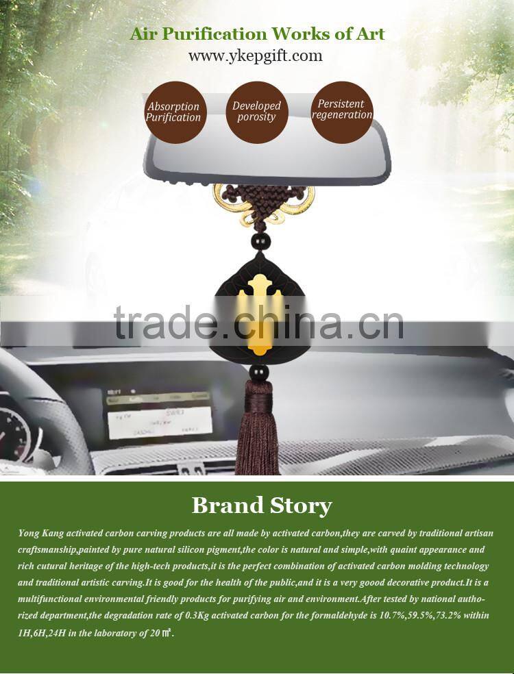 Eco-friendly Europe and America Style cross religious car hanging pendant made by activated carbon