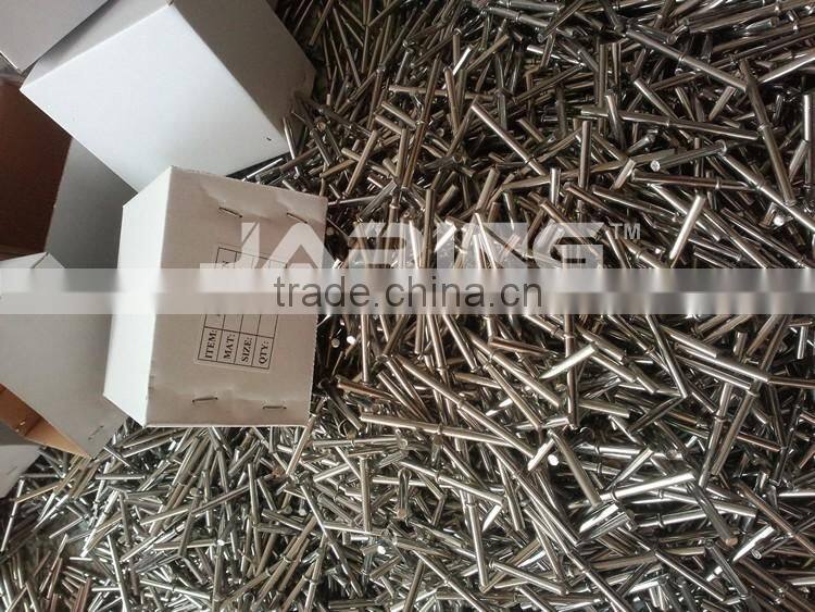 SS304 SS316 collar pin for marble angle brackets 5*50