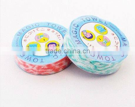 Spunlace nonwoven size 25*30 for promotional compressed towel