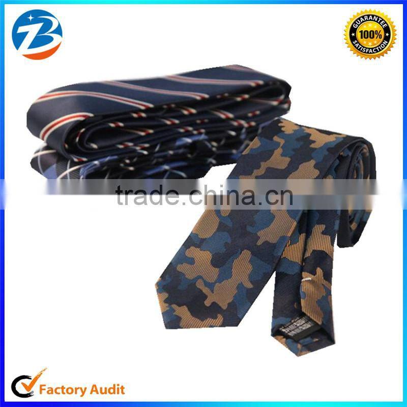 Custom Fashion Style Polyester Silk Necktie For Men's Wholesale