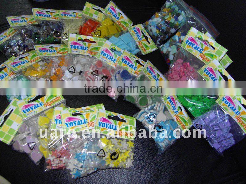 colorul petal and square shape for DIY craft ceramic tile