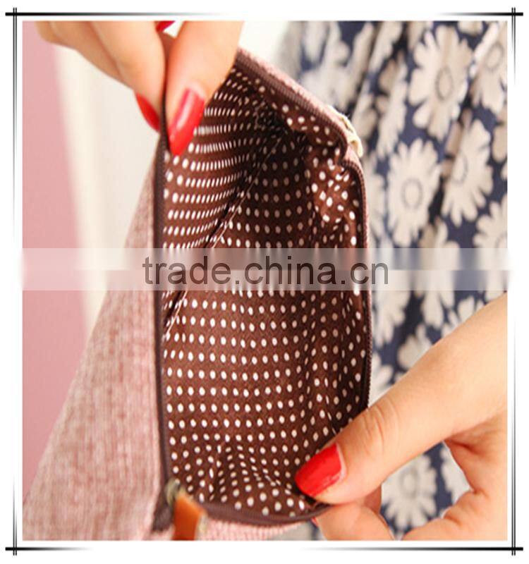 Assorted Color Cute Handmade Cotton Pencil Case For Girls