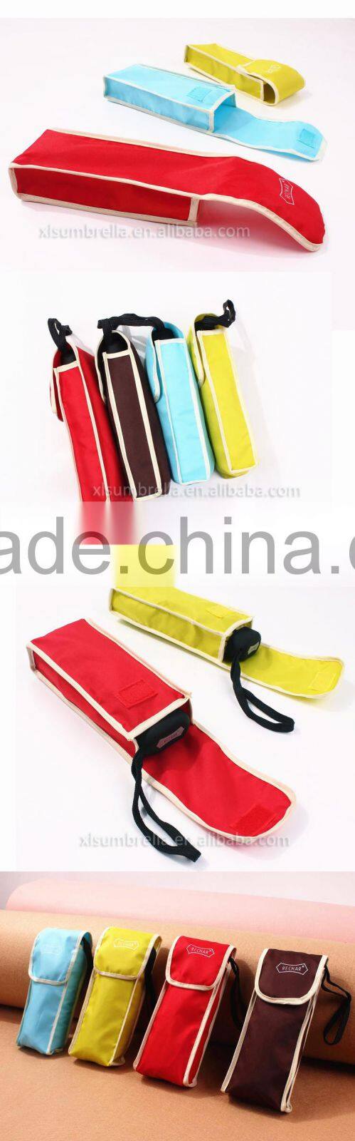 Solid pongee aluminium shaft manual open 5 fold umbrella