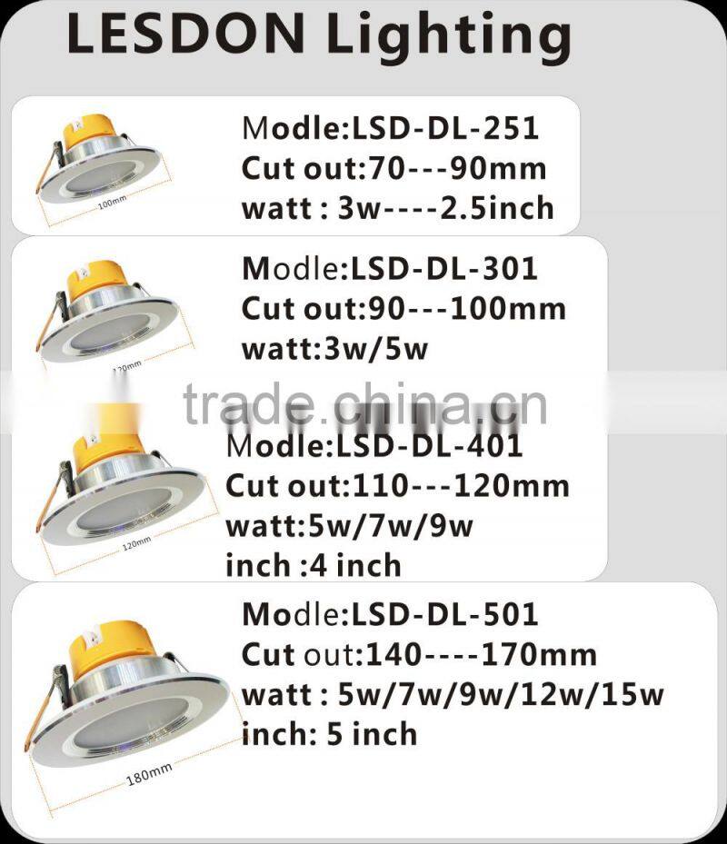 9w 12w 15w dimmable led downlight,High Quality led downlight Ultra slim led downlight