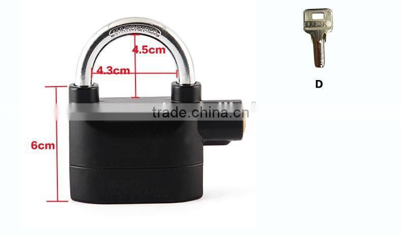Padlock bike electric lock disc alarm lock/brake lock/wheel lock/Security Anti-theft Rotor Disc Brake