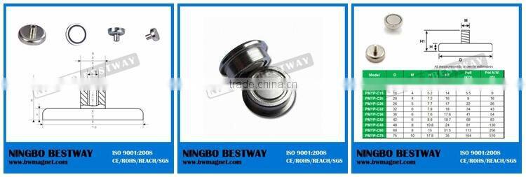 Neodymium strong magnetic pots for sale