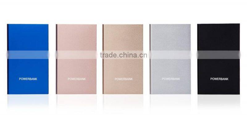 New Arrival Ultra Slim Metal Portable Micro USB Power Bank Battery Charger 4000mah