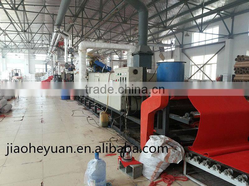 S shape plastic carpet production line