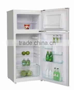 cheap and high quality double door compressor manual defrost refrigerator