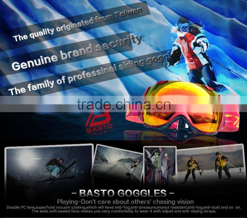 2015 Anti-Fog Snowboard Snow Ski goggle