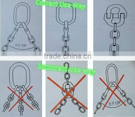 Yellow colour European type DSL G80 Alloy Connecting Links Hammerlock