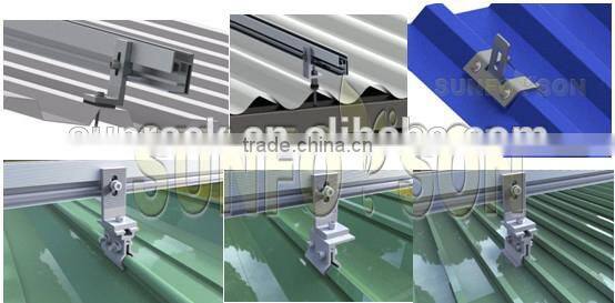 Aluminum Extruction PV Solar Panel Mounting Clamps