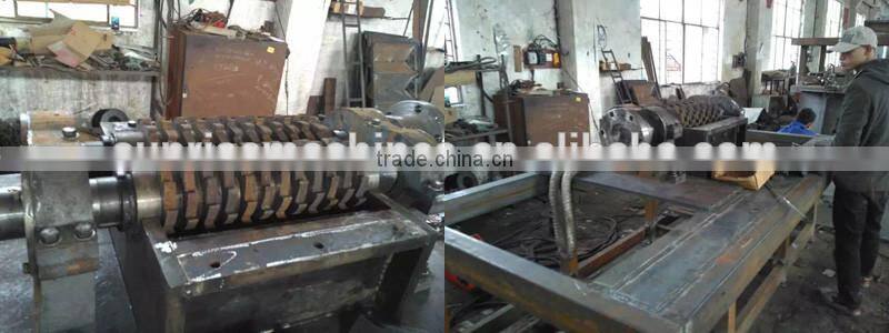 Twin shaft waste tire shredder machine 008613849044466