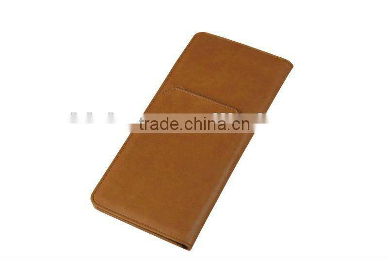Dongguan factory direct High quality custom personality leather passport holder with Multi-function pocket
