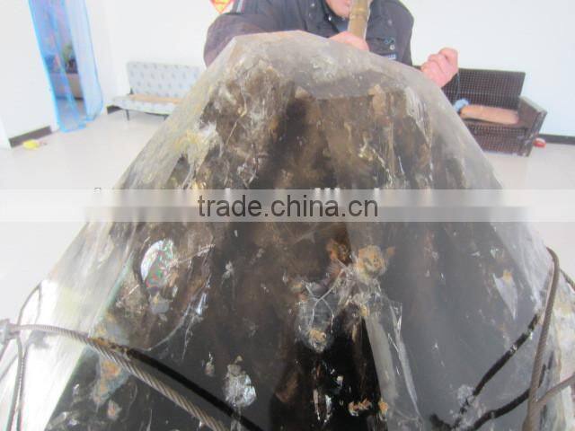 rock black crystal quartz stone
