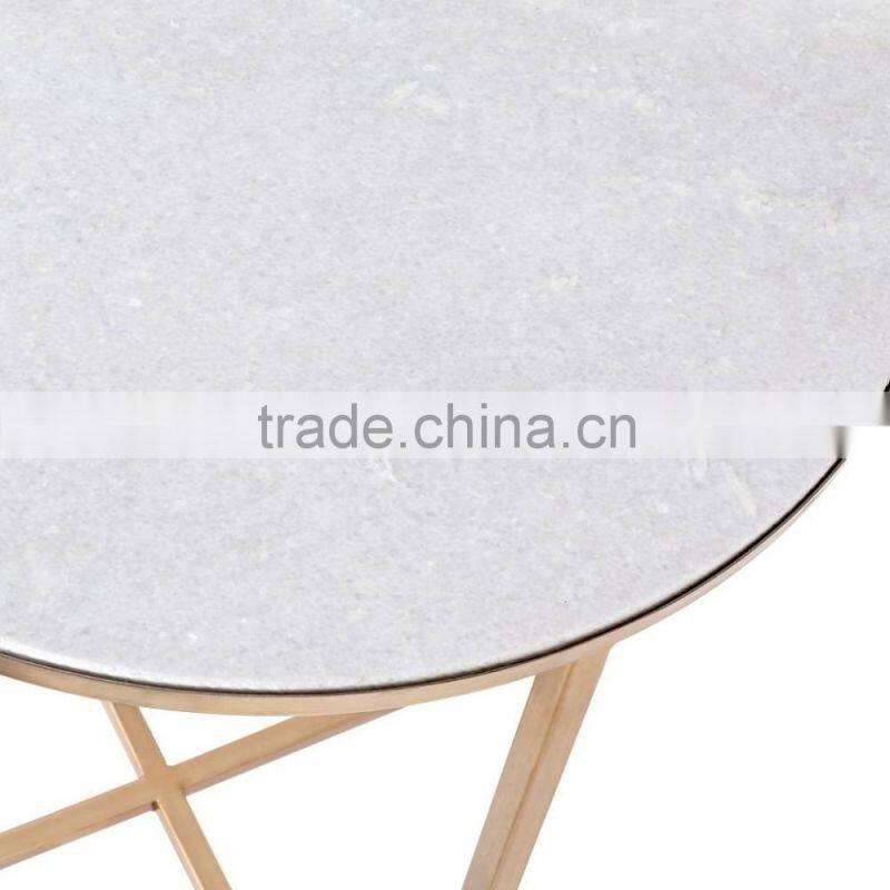 French country hot sale living room white marble movable side table
