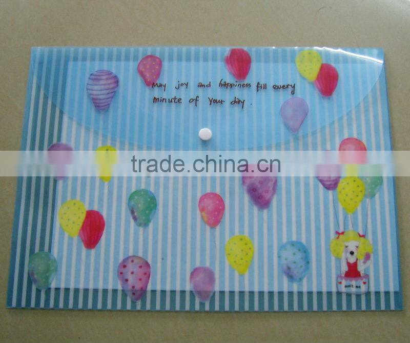 Custom A4 pp folder / Zipper folder /zipper document filer folder