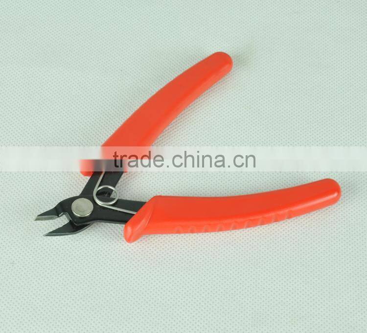 Red Insulate Coated Handle Electrical Wire Stripper Cutter 5"