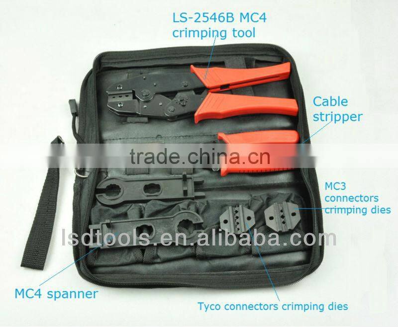 LS-K2546B Solar cable crimping tool kits,solar pv tool for MC3/MC4 connectors