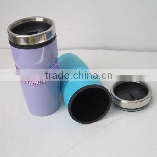 Promotional item diamond travel mug