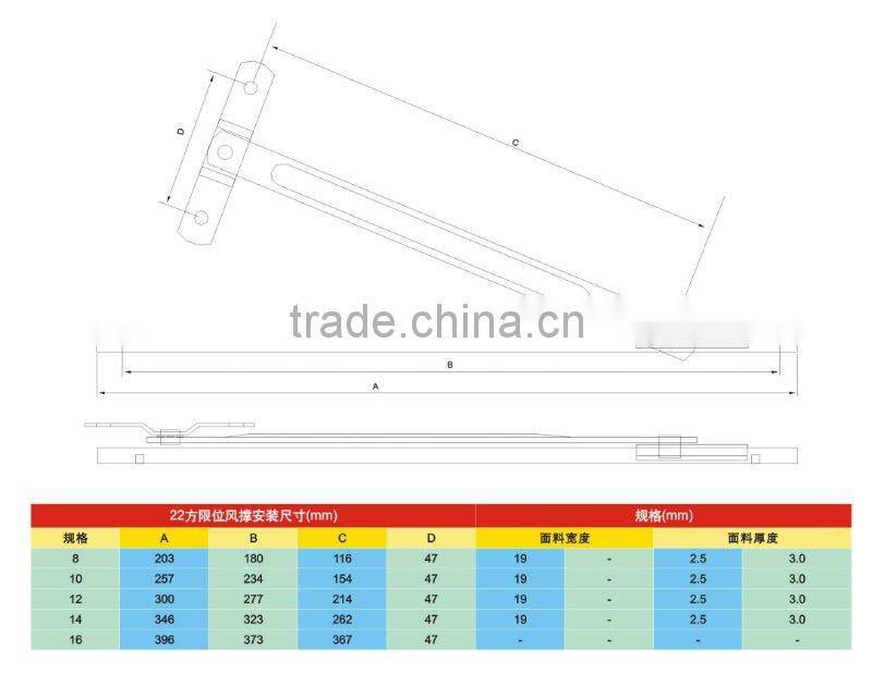 2015 fashion style practical aluminum door pivot hinge