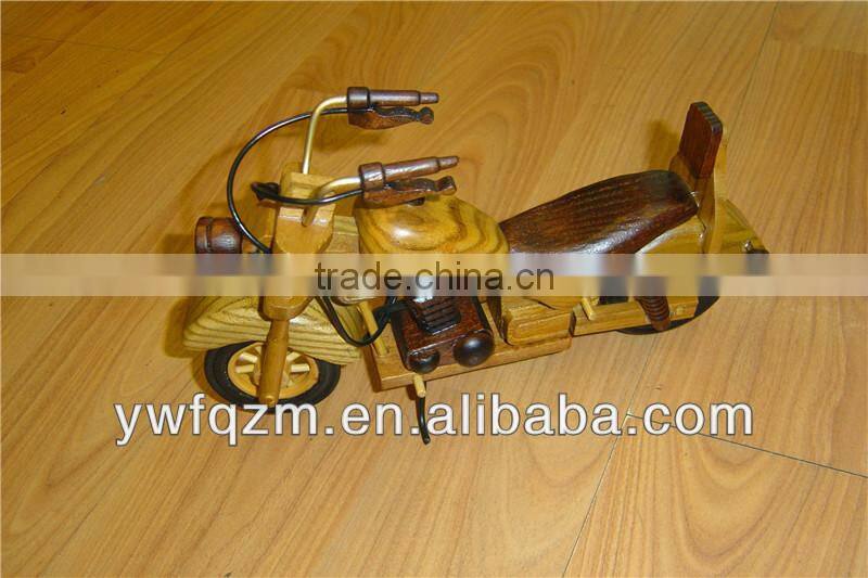 Wooden racing childrens motorcycle toy for children