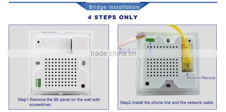 2015 T128 home intelligent gateway inwall access point wireless transmitter
