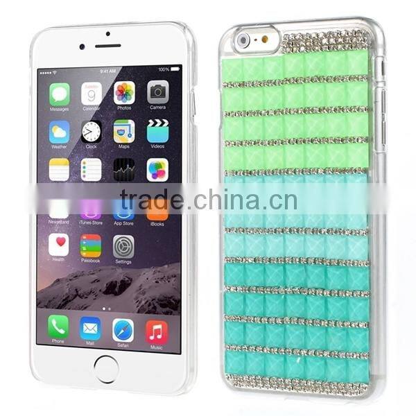 case for iphone 6 plus, rhinestone+pc case for iphone 6 plus, for iphone 6 plus pc case