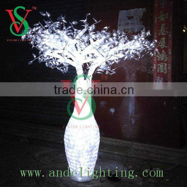 3D sculpture motif Christmas Lights LED bottle tree light