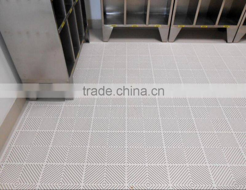 Qingdao 7KING interlocking PVC skidproof plastic bathroom floor mat
