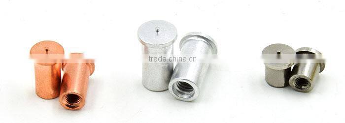 ISO13918 aluminium threaded PT capacitor discharge CD welding pin