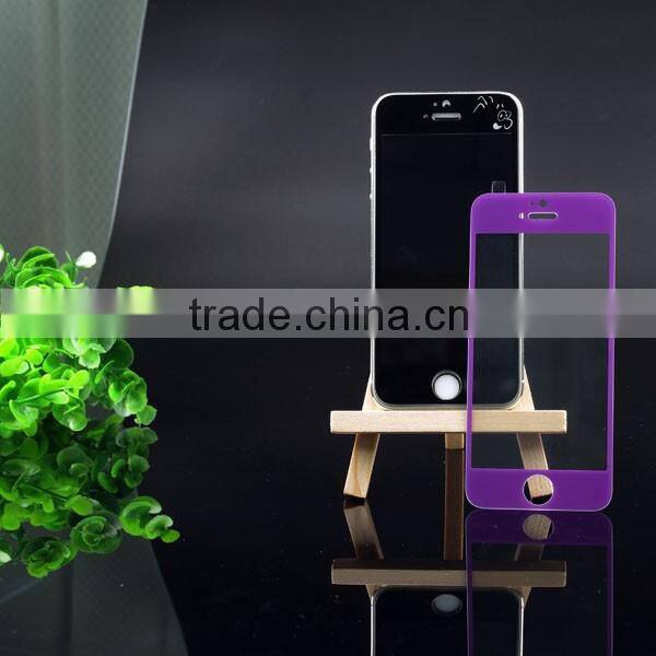 colorful mobile phone screen protect case tempered glass screen protector for iphone 5s/5c/5