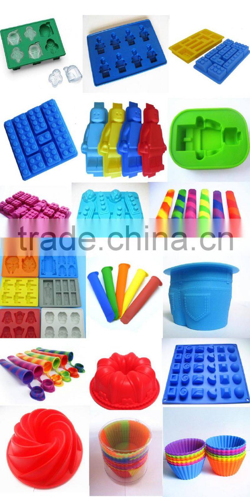 Shenzhen FDA non stick seamless heat resistant food grade colorful silicon kitchen utensils cooking set