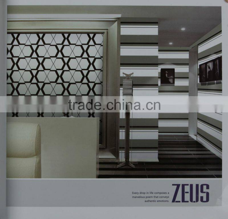 Non woven wall paper with hexagon for beautiful home