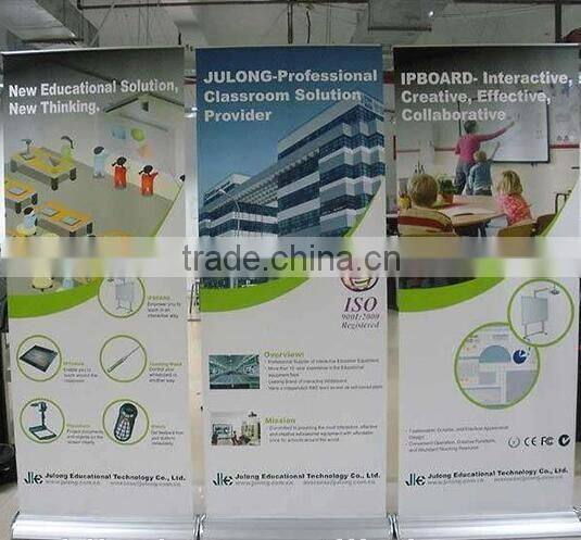 the High-end telescopic roll up banner stand display