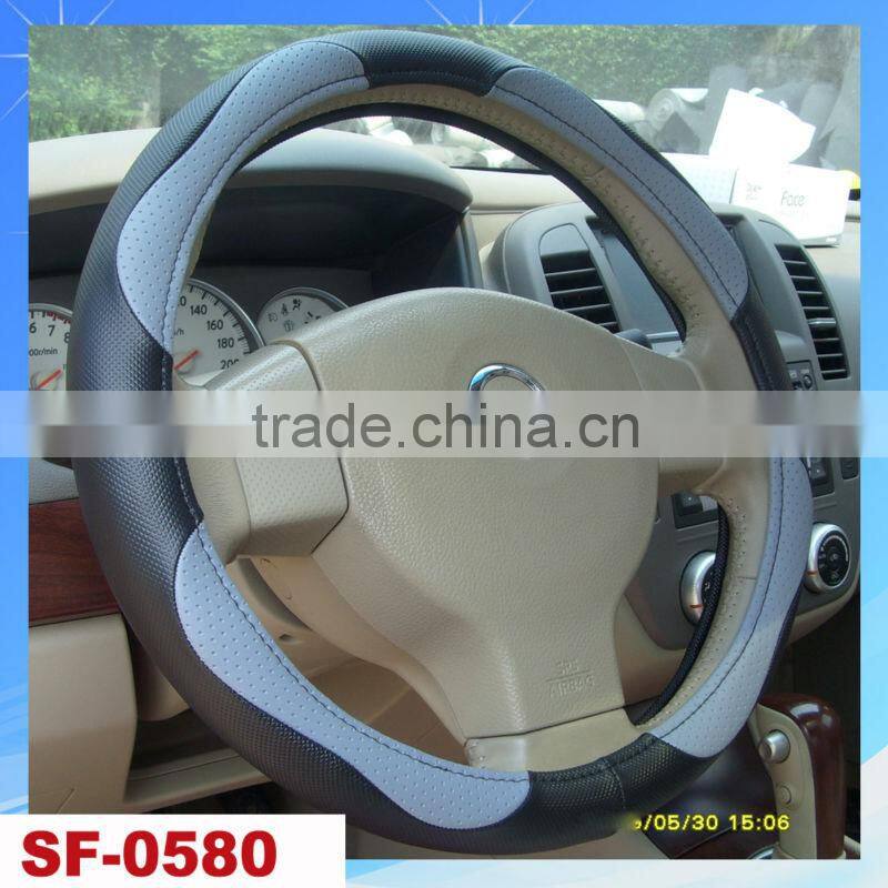 soft feel PU/PVC material popular design car steering wheel cover car accessories
