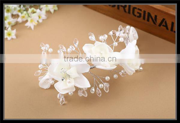 MYLOVE Wedding Bridal Hair Accessories Flower Hair Comb,Rhinestone Crystals MLF124