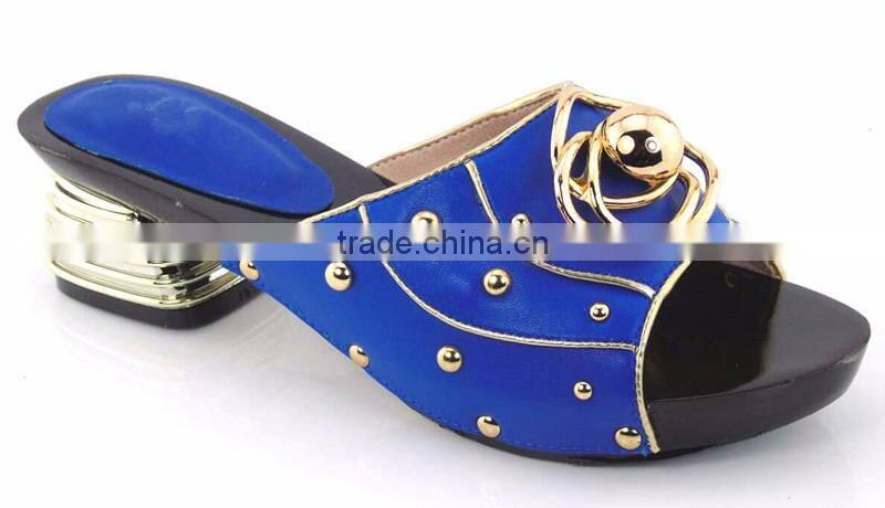 2016 New pattern style design ladies slippers high heel 5 cm 7