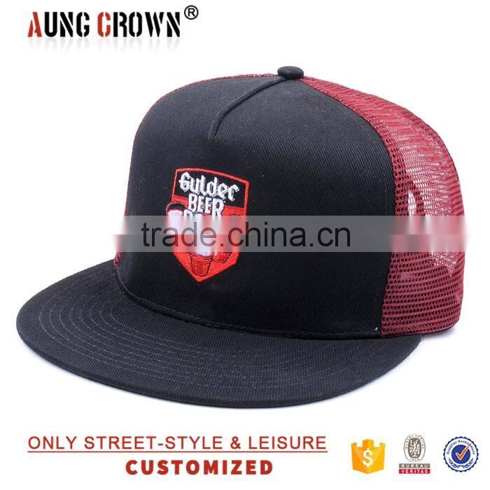 fashion mesh trucker hat/embroidery logo trucker hats/trendy trucker hat