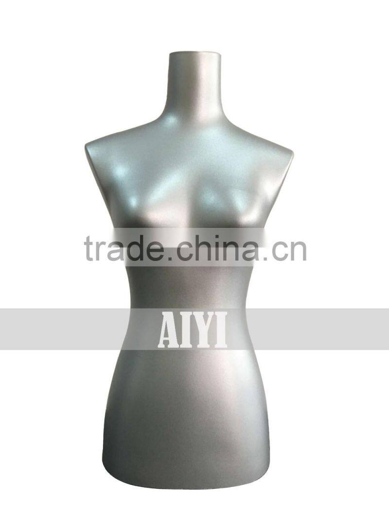 Cheap Dull Polish Silver Beauty Girl Mannequin For Sale